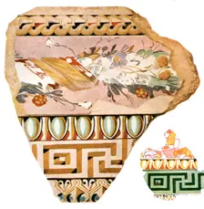 Fragments of decoration from Delos, Greece, (1928). Creator: Unknown