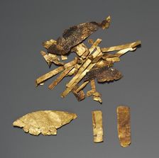 Fragments of Decoration from Funerary Equipment, 2040-1648 BC. Creator: Unknown