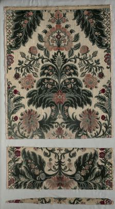 Fragments of Velvet (So-Called Velours Jardiniers), 1600s. Creator: Unknown