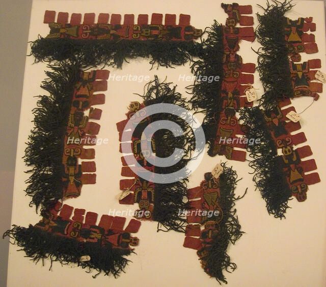 Fragments (Border), Peru, 100 B.C./A.D. 200. Creator: Unknown.