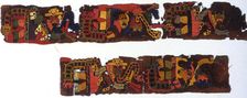 Fragments (Border), Peru, 100 B.C./A.D. 200. Creator: Unknown