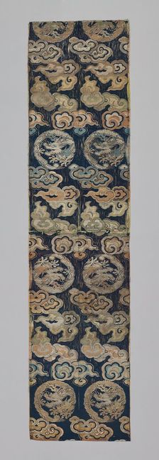 Fragments (Dress Fabric), China, Qing dynasty (1644-1911), (exported to Japan, c. 1750/89), c. 1750. Creator: Unknown