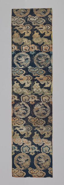 Fragments (Dress Fabric), China, Qing dynasty (1644-1911), (exported to Japan, c. 1750/89), c. 1750. Creator: Unknown