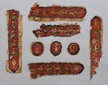 Fragments from a Tunic, 500s - 1500s. Creator: Unknown
