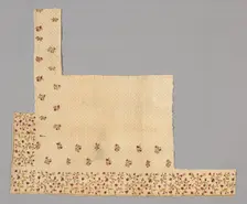 Fragments from a Bedcover made of Petticoat Borders, France, Late 18th century. Creator: Unknown