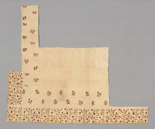 Fragments from a Bedcover made of Petticoat Borders, France, Late 18th century. Creator: Unknown