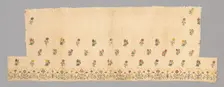 Fragments from a Bedcover made of Petticoat Borders, France, Late 18th century. Creator: Unknown
