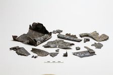 Fragments from a decorated box, Warring States period, 475-221 BCE. Creator: Unknown