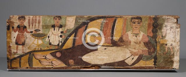 Fragments from a Painted Sarcophagus, 4th century A.D.. Creator: Unknown.