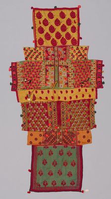 Fragments sewn together to form Cover, 1800s - early 1900s. Creator: Unknown