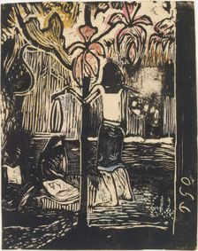 Fragrance (Noa Noa), small block, 1894-95., 1894-95. Creator: Paul Gauguin