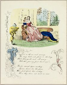 Fragrant is the Air and Wooing (valentine), c. 1842. Creator: Unknown