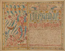 Fraktur, 1935/1942. Creator: Albert J. Levone
