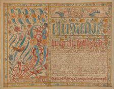 Fraktur, 1935/1942. Creator: Albert J. Levone