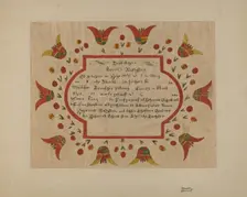 Fraktur, 1935/1942. Creator: Richard Barnett