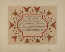 Fraktur, 1935/1942. Creator: Richard Barnett