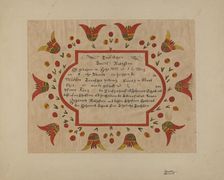 Fraktur, 1935/1942. Creator: Richard Barnett