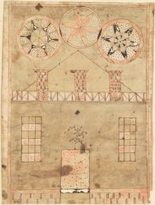 Fraktur House, early 19th century. Creator: Unknown