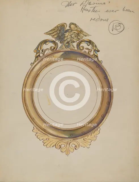 Frame for Mirror, 1935/1942. Creator: Unknown.