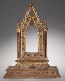 Frame for a Portable Reliquary Icon, 1347. Creator: Unknown