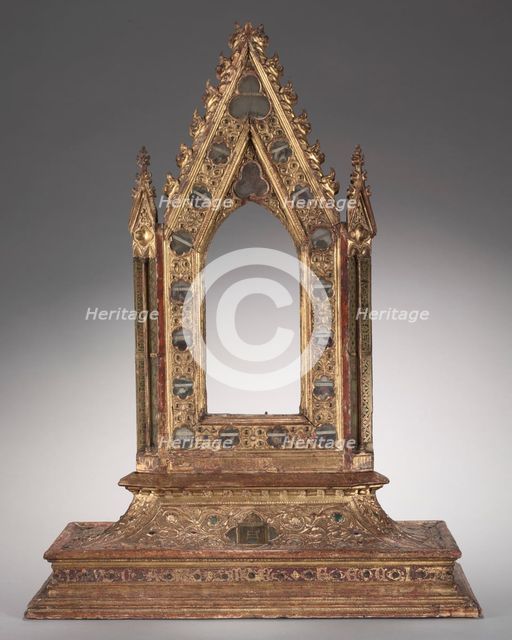 Frame for a Portable Reliquary Icon, 1347. Creator: Unknown.