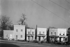 Frame houses, Fredericksburg, Virginia, 1936. Creator: Walker Evans
