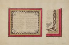 Frame of Hair Flowers, c. 1938. Creator: Clyde L. Cheney