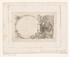 Frame with printing press, c.1800-c.1900. Creator: Anon