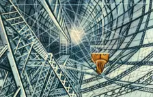 Framework of a zeppelin, 1932. Creator: Unknown