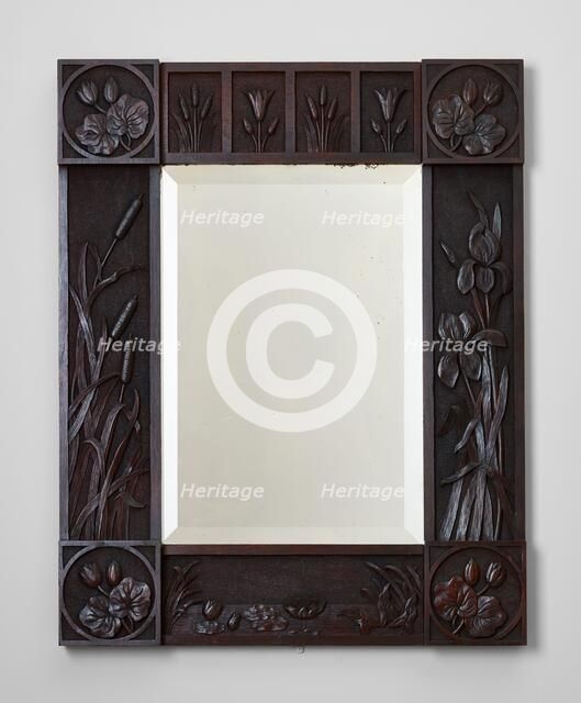 Framed mirror, about 1880. Creator: Emma Harter Sweetser.