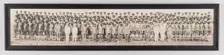 Framed panoramic photograph of M Company, 365th Infantry, 183d Brigade, 1917-1919. Creator: Unknown