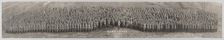 Framed panoramic photograph of Camp Grant officers, November 7, 1917. Creator: Unknown