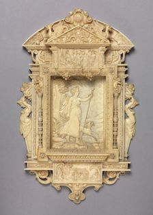 Framed Relief of Diana the Huntress, c. 1850. Creator: Unknown