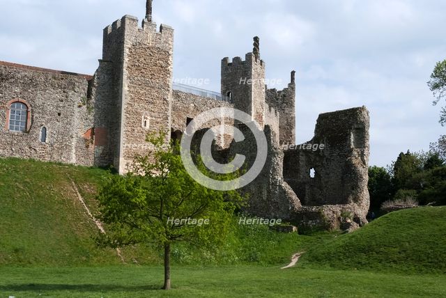 Framlingham Castle, Framlingham, Suffolk, England, UK, 25/5/10.  Creator: Ethel Davies.