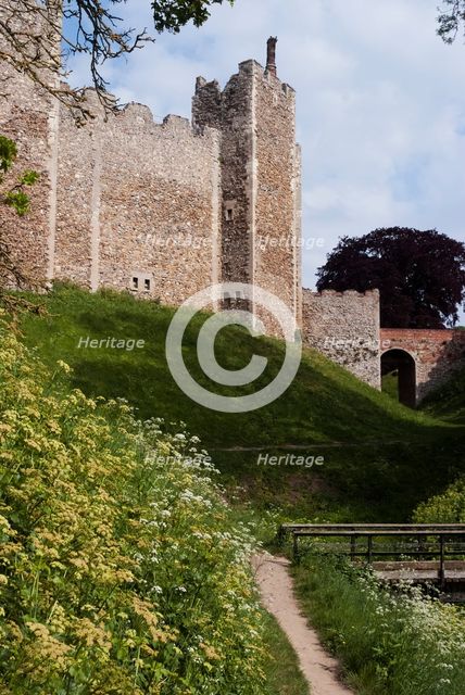 Framlingham Castle, Framlingham, Suffolk, England, UK, 25/5/10.  Creator: Ethel Davies.