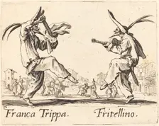 Franca Trippa and Fritellino, c. 1622. Creator: Jacques Callot