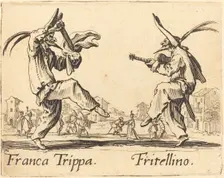 Franca Trippa and Fritellino, c. 1622. Creator: Jacques Callot