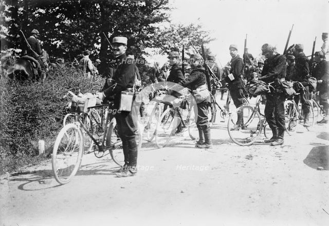France - Cyclists of Army, between c1914 and c1915. Creator: Bain News Service.