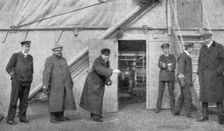 France et Russie; Dans la mer du Nord. MM. Viviani et Albert Thomas, a bord du "Roxburgh"..., c1916 Creator: Unknown