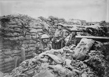 France - in a front line trench, 1917. Creator: Bain News Service