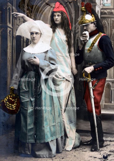 'France !!! Quo vadis?', French WWI postcard, 1914-1918. Artist: Unknown