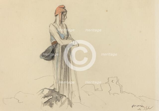 France Waits, c. 1914/1919. Creator: Jean Louis Forain.