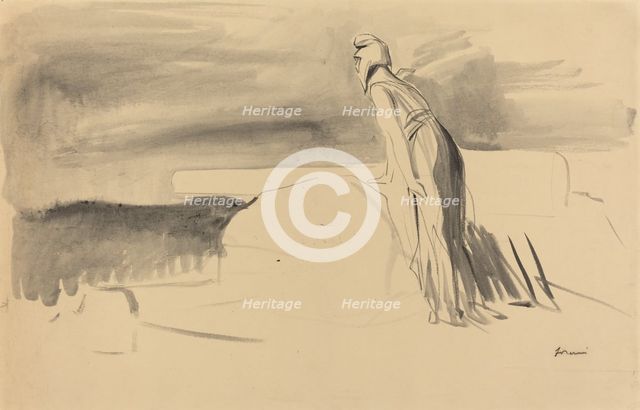 France Watching, c. 1914/1919. Creator: Jean Louis Forain.