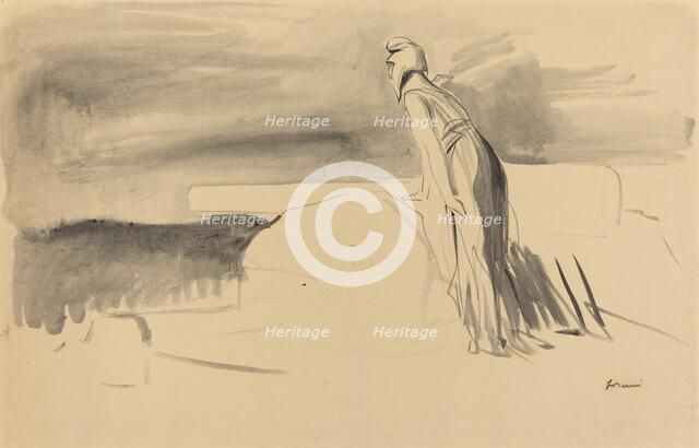 France Watching, c. 1914/1919. Creator: Jean Louis Forain.