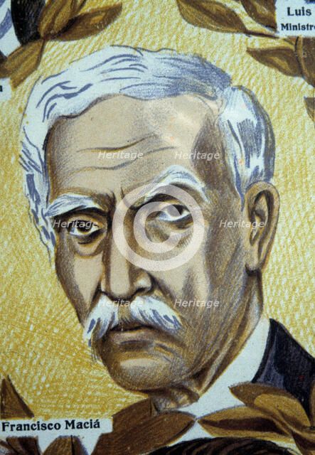 Francesc Maciá (1859-1933), Catalan politician and president of the Generalitat of Catalonia, det…