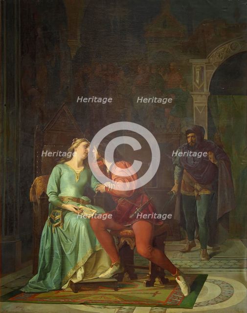 Francesca da Rimini, 1866. Creator: Francisco Díaz Carreño.