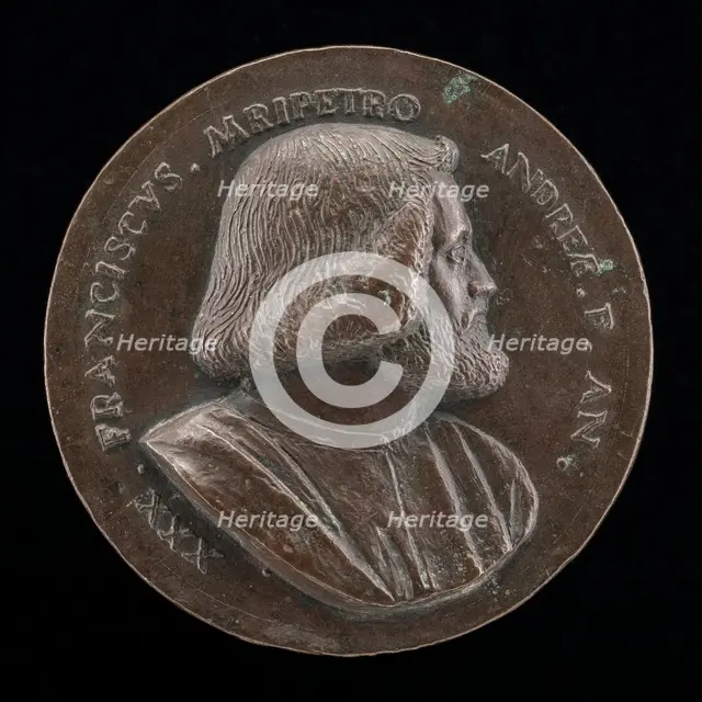Francesco Malipiero, Venetian patrician, Brother of Vincenzo [obverse], 1523. Creator: Maffeo Olivieri.