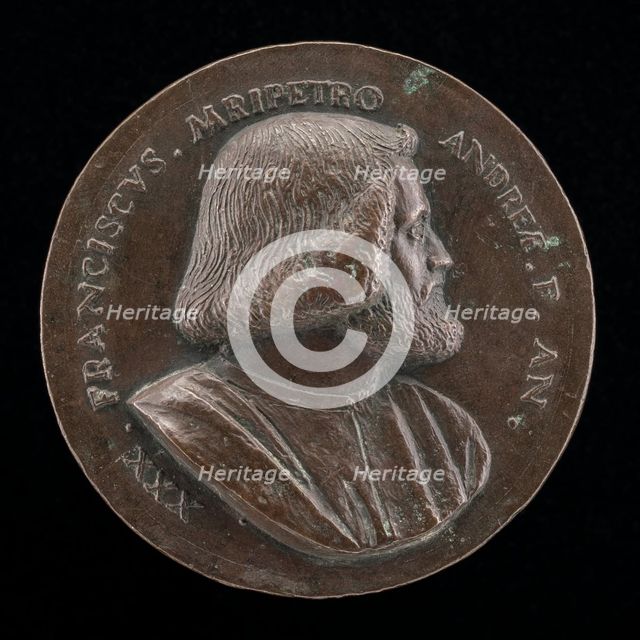 Francesco Malipiero, Venetian patrician, Brother of Vincenzo [obverse], 1523. Creator: Maffeo Olivieri.