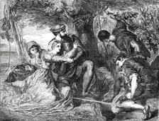 "Francesco Novello di Carrara and the Lady Taddea...", 1850. Creator: Unknown
