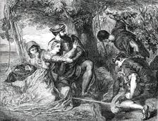 "Francesco Novello di Carrara and the Lady Taddea...", 1850. Creator: Unknown